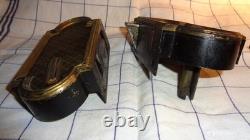 Serrure Double Napoleon III Bronze Acier Peinte Avec Clef Sans Poignee Sr95