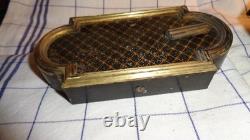 Serrure Double Napoleon III Bronze Acier Peinte Avec Clef Sans Poignee Sr95