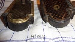 Serrure Double Napoleon III Bronze Acier Peinte Avec Clef Sans Poignee Sr95