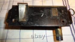 Serrure Double Napoleon III Bronze Acier Peinte Avec Clef Sans Poignee Sr95