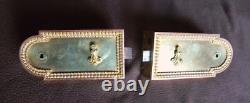 Serrures bronze doré d'époque Napoléon III. Lot de 2