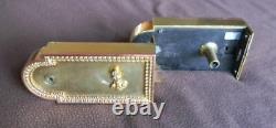 Serrures bronze doré d'époque Napoléon III. Lot de 2