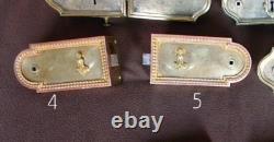 Serrures bronze doré d'époque Napoléon III. Lot de 2