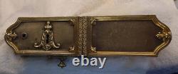 Serrures bronze doré d'époque Napoléon III. Lot de 2
