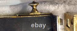 Serrures bronze doré d'époque Napoléon III. Lot de 2