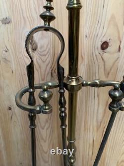 Serviteur de cheminée ancien en bronze Napoléon III