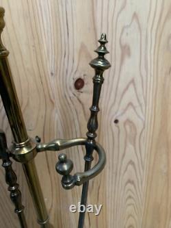 Serviteur de cheminée ancien en bronze Napoléon III