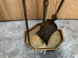 Serviteur de cheminée ancien en bronze Napoléon III