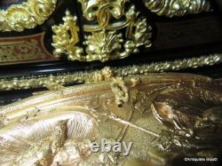 Signée LEBLANC Boite à bijoux en Bronze doré Epoque Napoléon III aux oiseaux