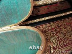 Signée LEBLANC Boite à bijoux en Bronze doré Epoque Napoléon III aux oiseaux