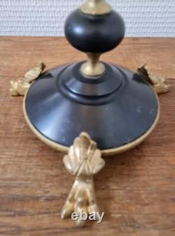 Soliflore Verre Ouraline sur Support Tripode Bronze NAPOLÉON III