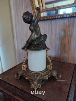 Statuette Putto en Bronze du XIXème