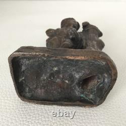 Statuette en Bronze XIXè Napoléon III Jeune Garçon Style XVIIIè Victorian 19th C