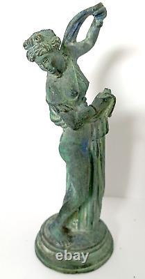 Statuettes En Bronze XIXe Antique Grand Tour Narcisse Et Sa Muse