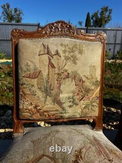 Suite de 4 chaises d'époque Napoléon III, style Régence