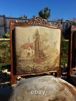 Suite de 4 chaises d'époque Napoléon III, style Régence