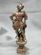 Superbe Cachet Sceau En Forme De Conquistador Ou Mousquetaire En Bronze Argent&eacute;