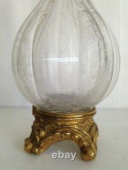 Superbe Flacon Cristal et Bronze XIXéme Napoléon III