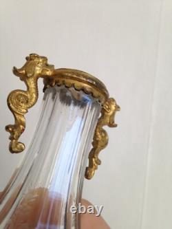Superbe Flacon Cristal et Bronze XIXéme Napoléon III