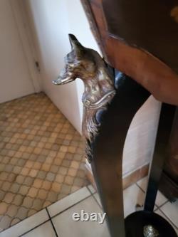 Superbe Jardinière Napoléon III en marqueterie et bronze