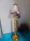 Superbe Lampe Ancienne Bronze Style Empire Tulipe Pate D Verre Napoleon Iii-1900