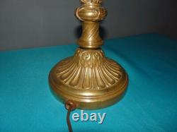 Superbe Lampe Ancienne Bronze Style Empire Tulipe Pate D Verre Napoleon Iii-1900