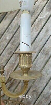 Superbe Lampe Bouillotte Epoque Napoleon III A 3 Feux En Bronze Hauteur 65 CM