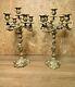 Superbe Paire Candelabres Bronze Rocaille, Style Louis Xv, Epoque Napoleon Iii