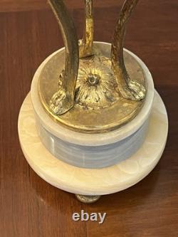 Superbe Paire De Cassolette Marbre Et Bronze Napoleon III