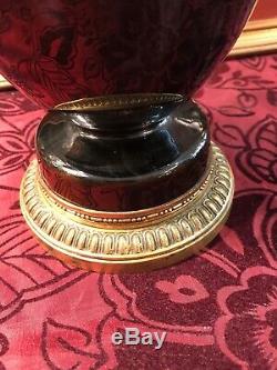Superbe Vase Porcelaine Bronze Napoleon Iii/ Jaspe / 46 CM