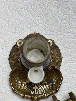Superbe encrier à pompe signé Boquet XIXe siècle objet de collection