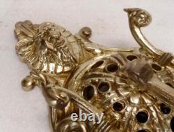 Superbe grande APPLIQUE bronze XIXème Napoléon III zoomorphe 3 branches