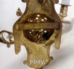 Superbe grande APPLIQUE bronze XIXème Napoléon III zoomorphe 3 branches