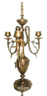 Superbe paire chandeliers orientaliste F. BARBEDIENNE Napoléon III