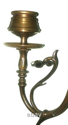 Superbe paire chandeliers orientaliste F. BARBEDIENNE Napoléon III