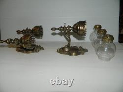 Superbes appliques murales en bronze XIXe Napoléon III