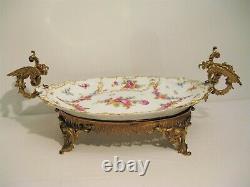 Surtout centre de table en porcelaine et bronze doré époque Napoléon III