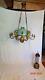 Suspension Lustre Bronze Et Opaline Napoleon Iii