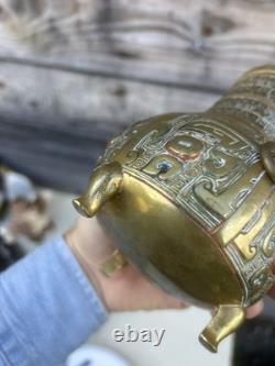 Susse Frères Fondeur Bronze Napoléon III Chine Han Chinoiserie Vase Chinois