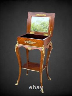 Table D Appoint En Marqueterie Ornée De Bronze Doré Époque Napoléon III