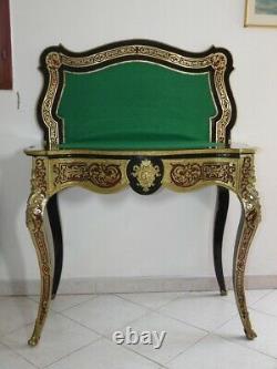 Table à jeu marqueterie BOULLE Napoléon III 19e siècle