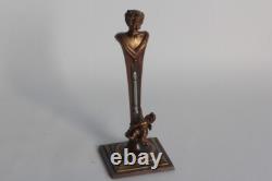 Thermomètre Buste Faune Satyre Ange bronze Napoléon III (60483)