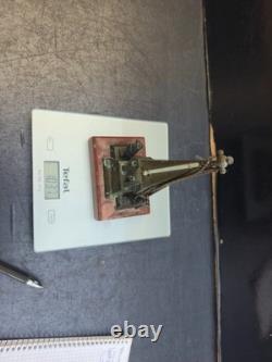 Thermometre decor egyptien bronze +marbre signe schwalb hermanos lima xixeme