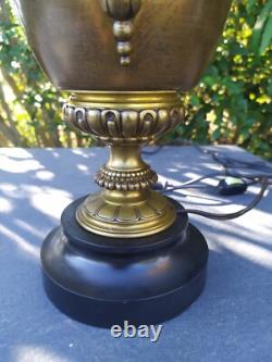 Très Grande Lampe à Pétrole en Bronze Complète XIXéme Napoléon III. Ancienne