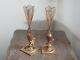 Tres Jolie Paire De Vases En Bronze Dore Napoleon Iii A Decor D Angelots