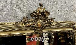 Très grand miroir doré époque Napoléon III vers 1850