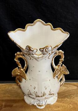 Très grand vase d'autel en porcelaine de Paris époque Napoléon III vers 1850