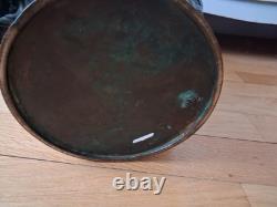 VASE BRONZE doublé et emaux cloisonnés JAPON PÉRIODE MEIJI décor personnages