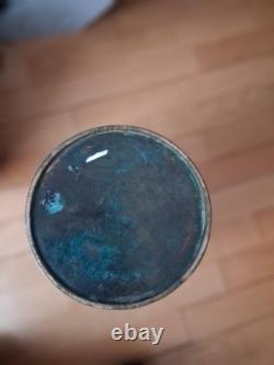 VASE BRONZE doublé et emaux cloisonnés JAPON PÉRIODE MEIJI décor personnages