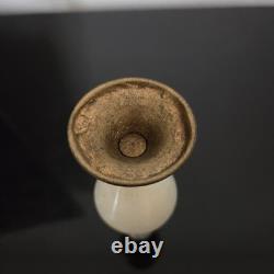 Vase Emaux Cloisonnés Bronze Albâtre XIXè Napoléon III Email French Victorian